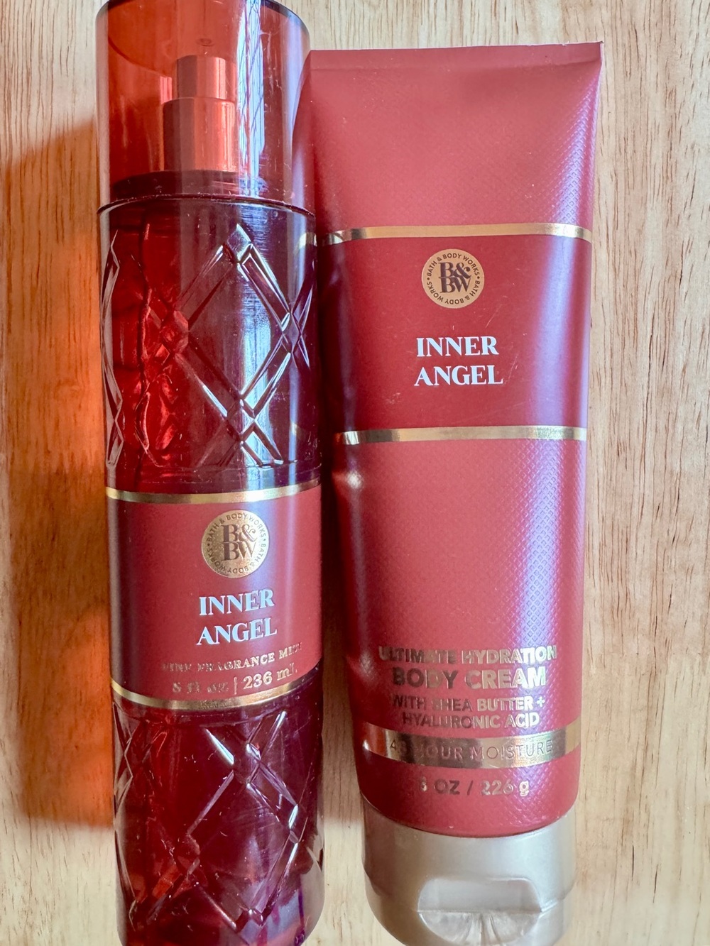 Bath & Body Works Inner Angel Red Body Mist & Body Cream Set